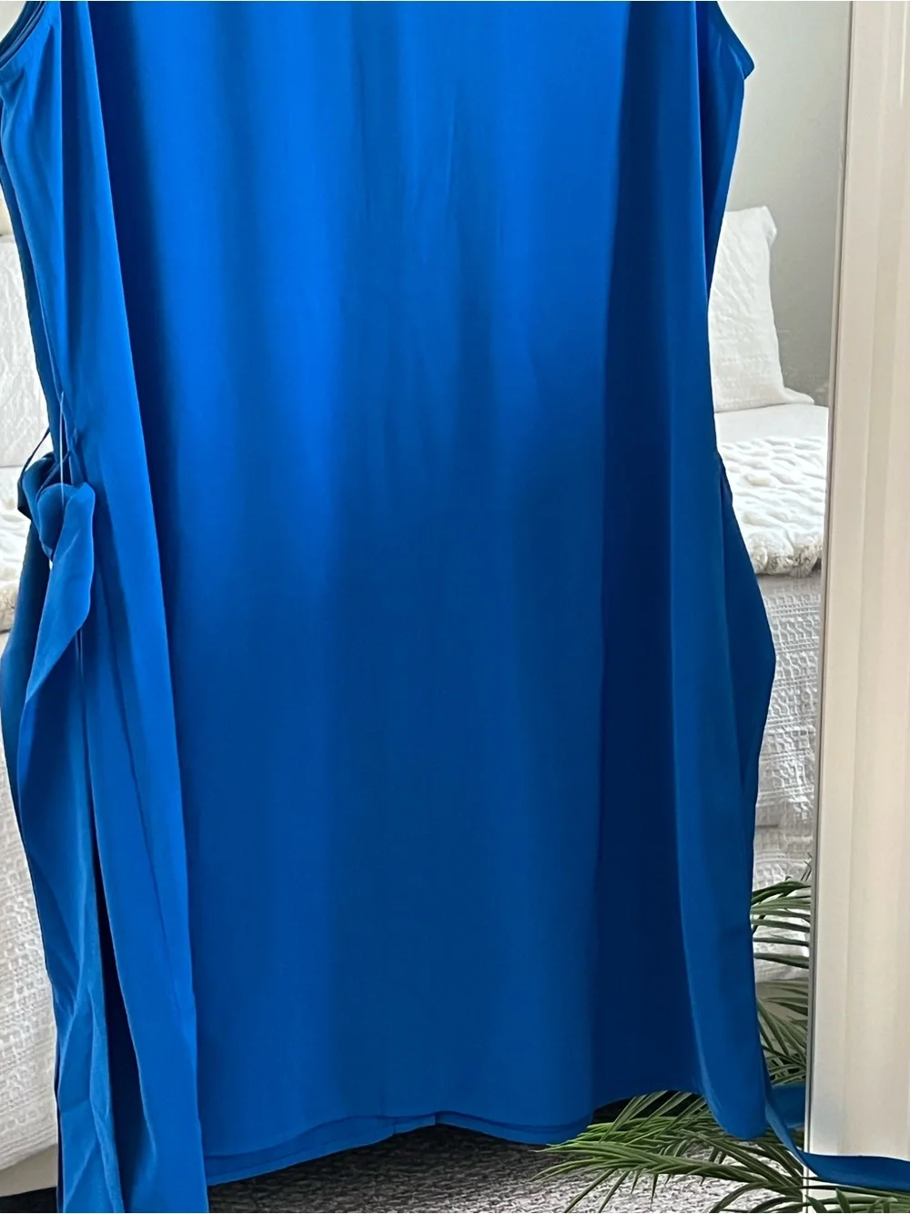 Michael Kors Royal Blue Sleeveless Shirt Dress with Belt